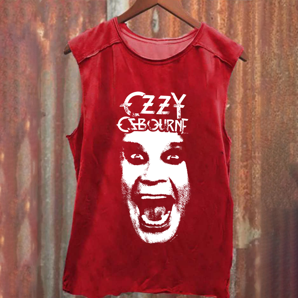 Unisex Vintage Washed  Ozzy Osbourne Tank Top