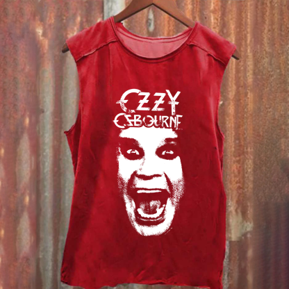 Unisex Vintage Washed  Ozzy Osbourne Tank Top