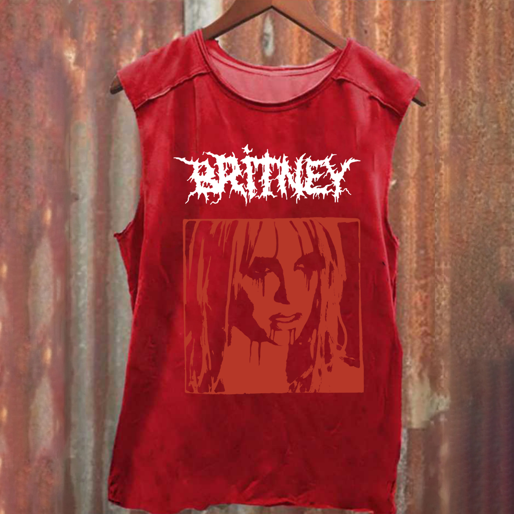 Britney Singer Washed Tank Top