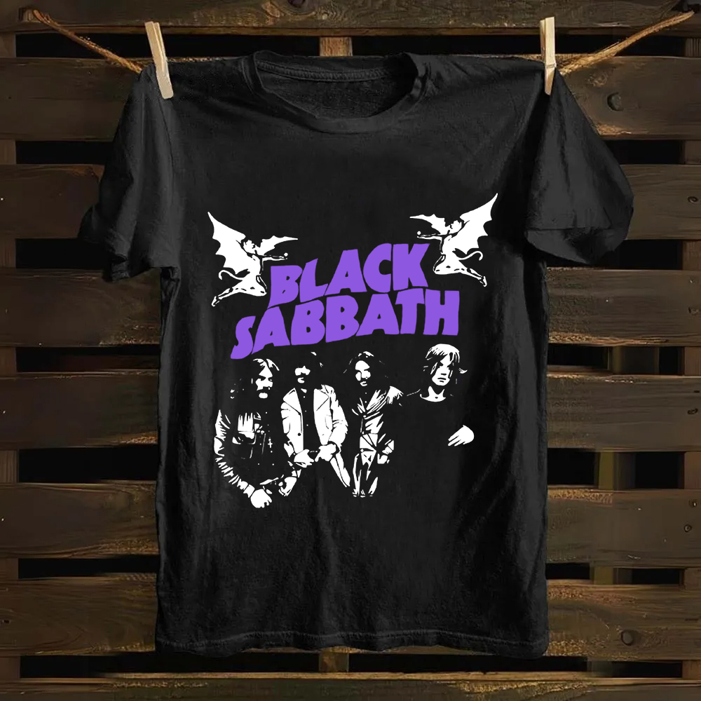 Unisex Vintage Black Sabbath Band  Cotton T-Shirt
