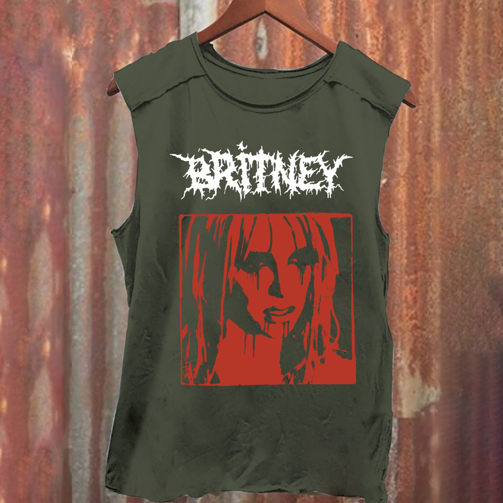 Britney Singer Washed Tank Top