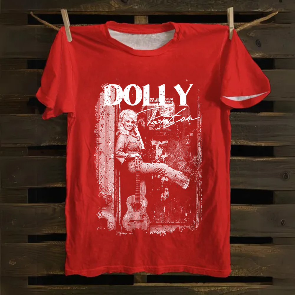 Unisex Vintage  Dolly Parton Singer Cotton T-Shirt