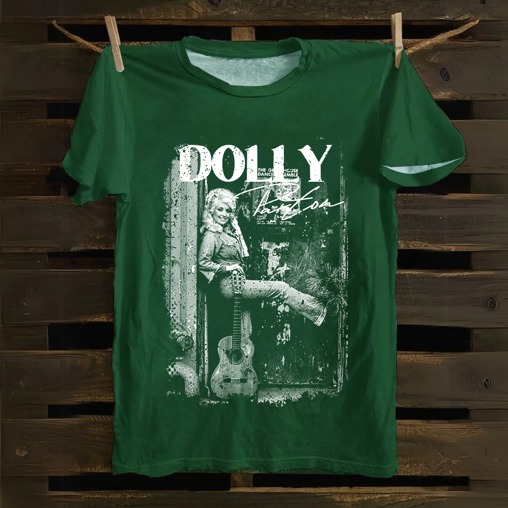 Unisex Vintage  Dolly Parton Singer Cotton T-Shirt