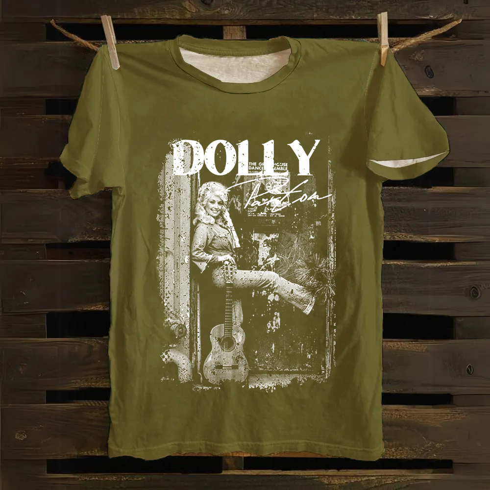 Unisex Vintage  Dolly Parton Singer Cotton T-Shirt