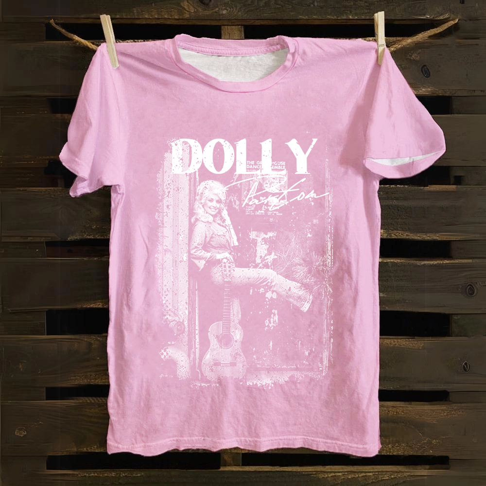 Unisex Vintage  Dolly Parton Singer Cotton T-Shirt