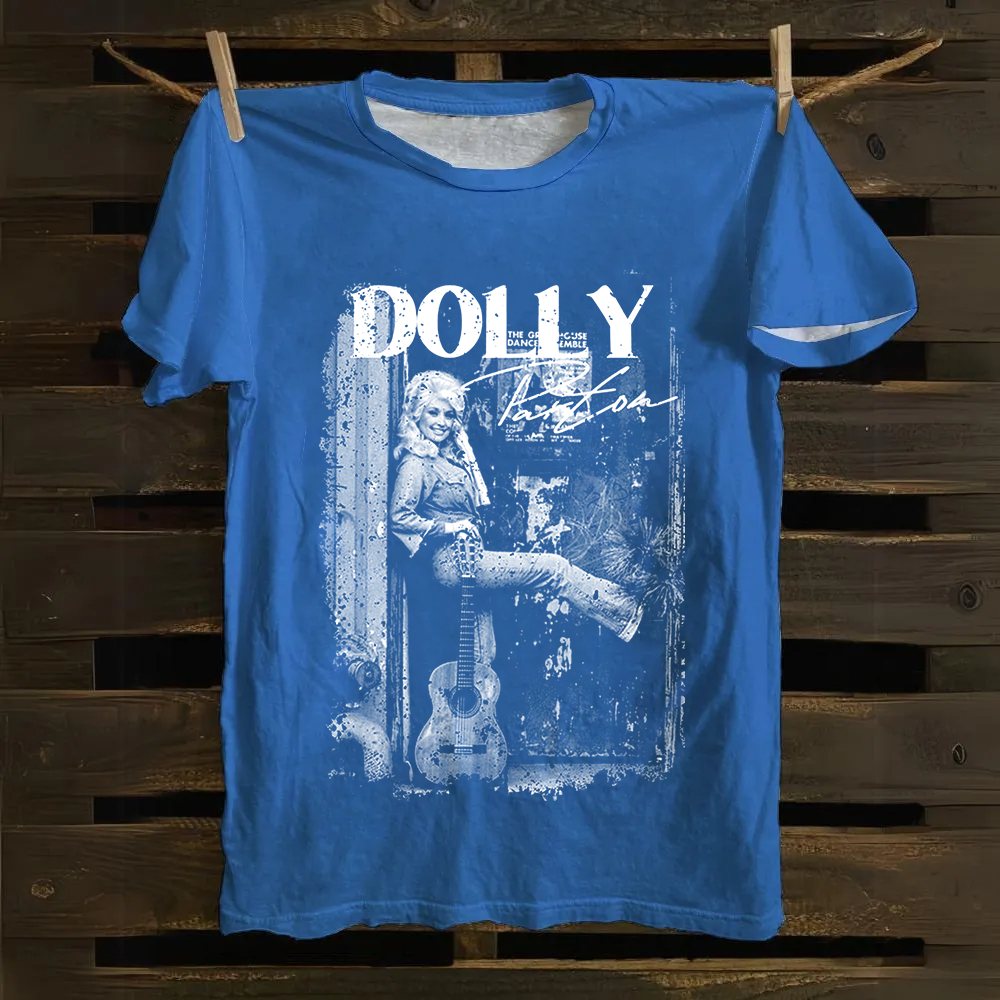 Unisex Vintage  Dolly Parton Singer Cotton T-Shirt