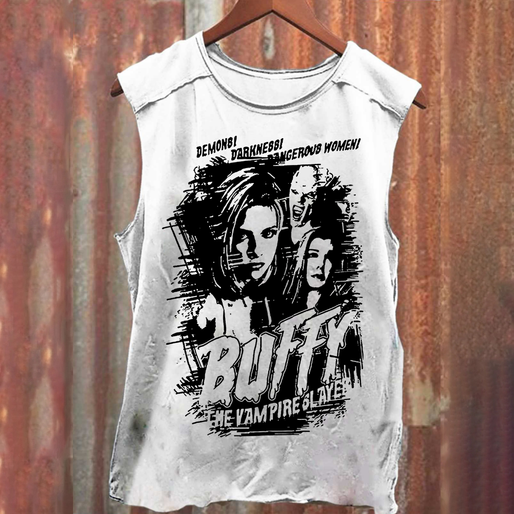 Buffy The Vampire Slayer TV Series Vintage Washed Tank Top