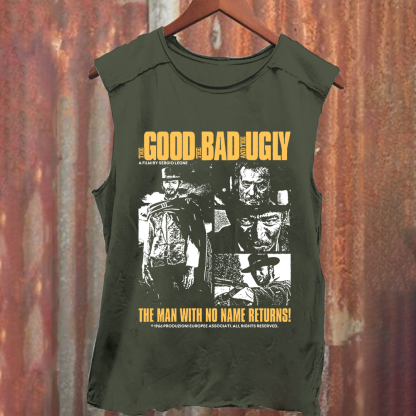 Unisex Vintage Washed  The good, the bad and the ugly movie Tank Top