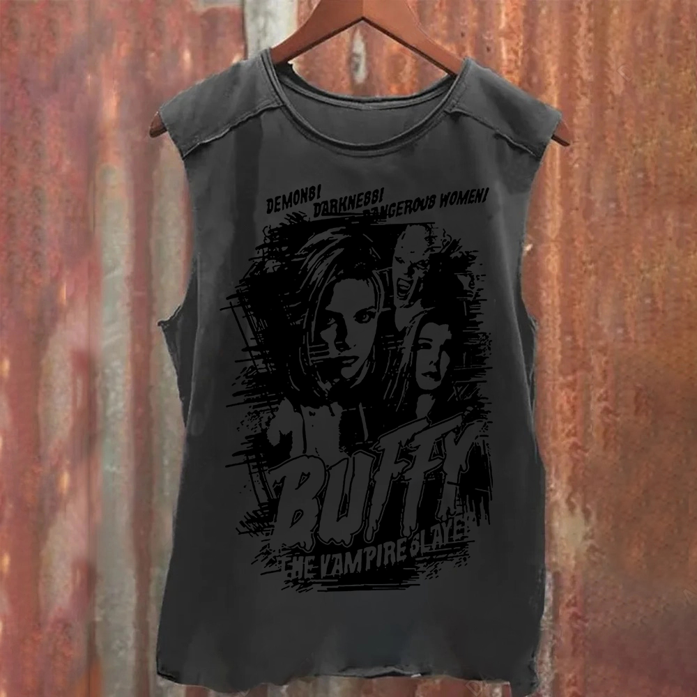 Buffy The Vampire Slayer TV Series Vintage Washed Tank Top