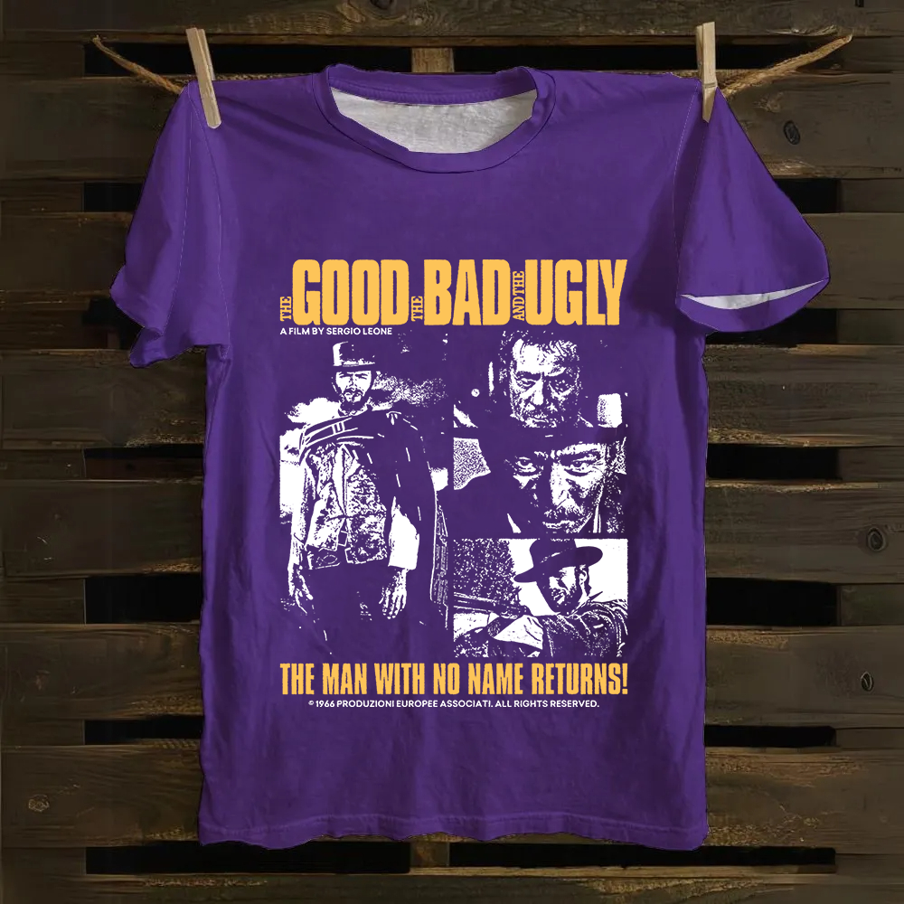 Unisex Vintage  The good, the bad and the ugly movie Cotton T-Shirt