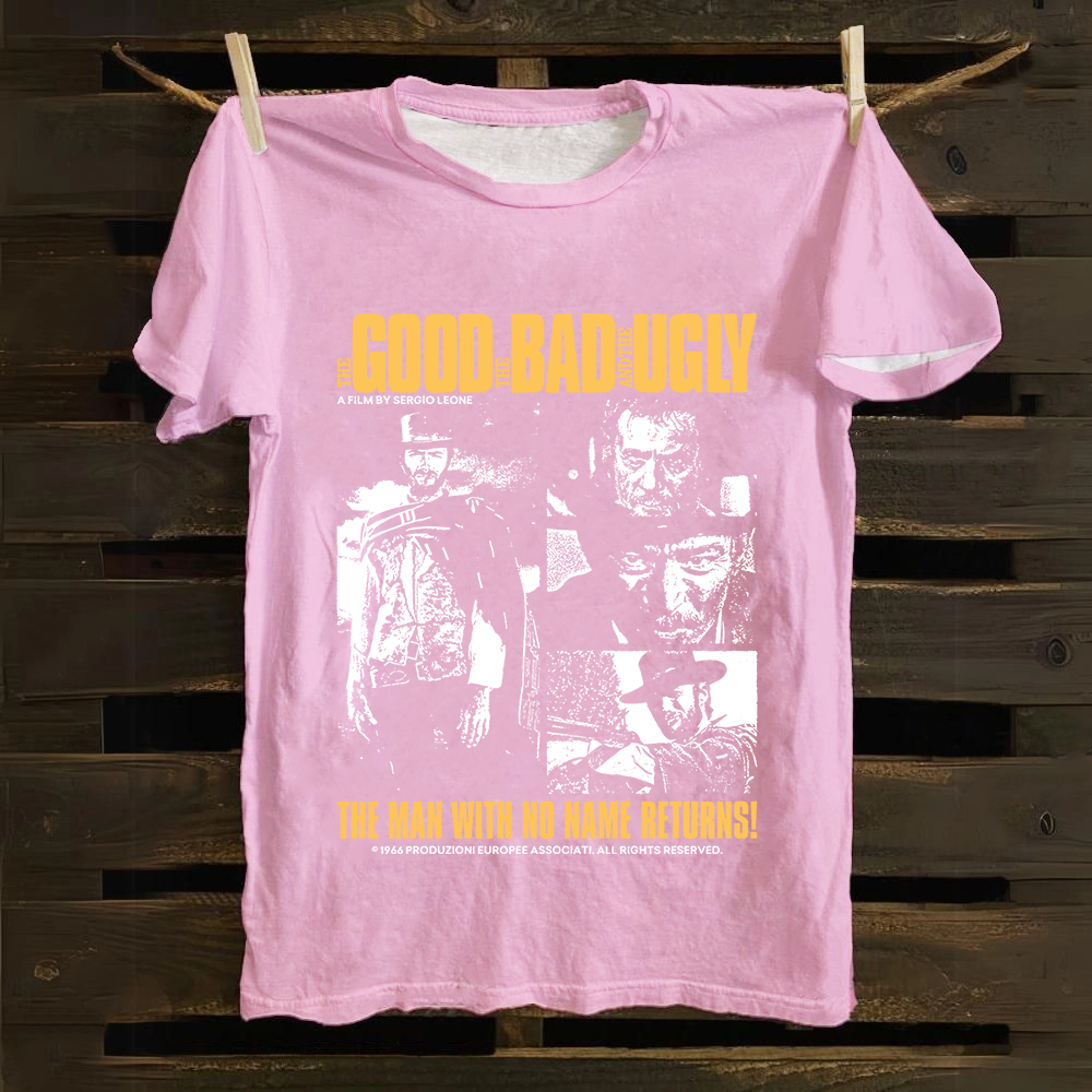 Unisex Vintage  The good, the bad and the ugly movie Cotton T-Shirt