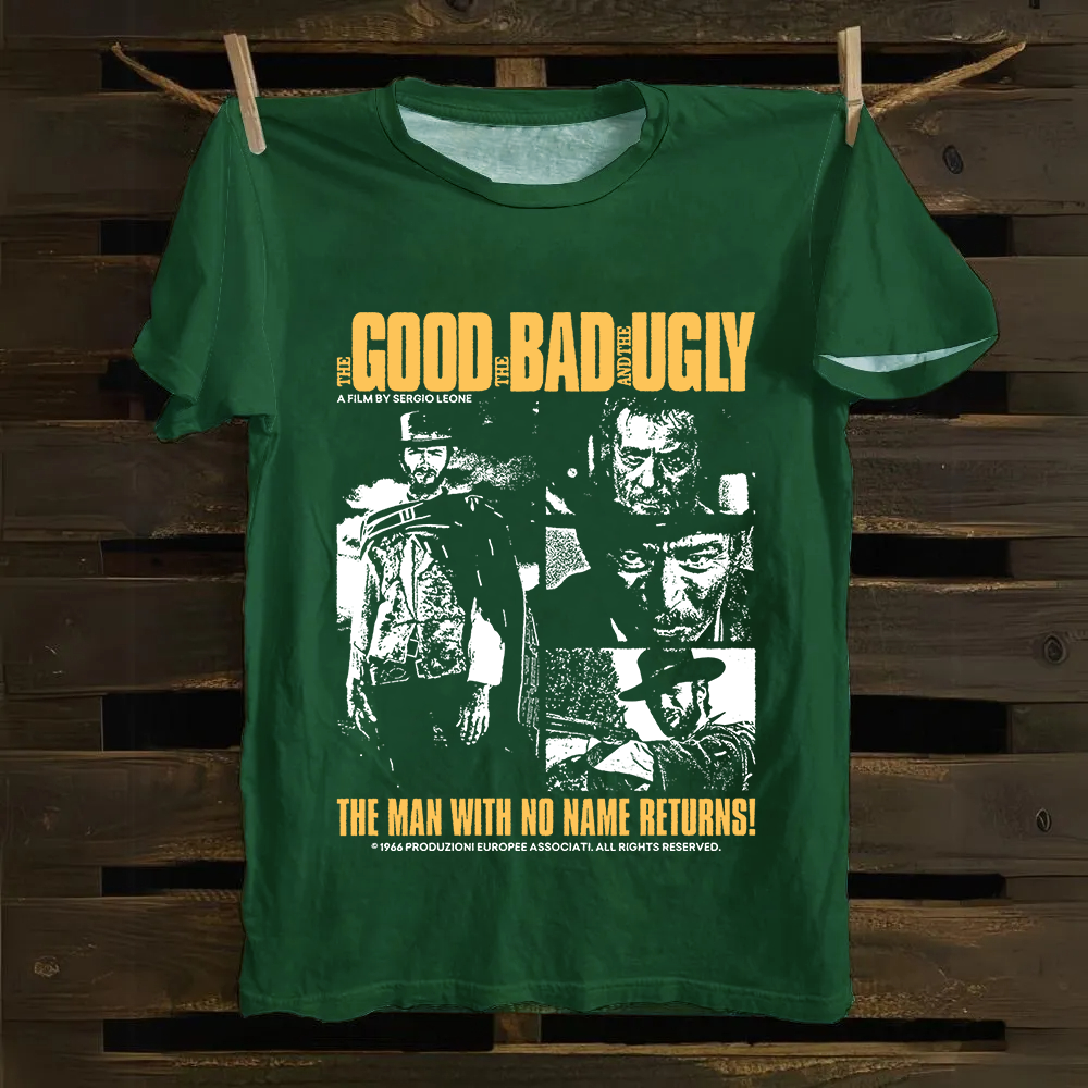 Unisex Vintage  The good, the bad and the ugly movie Cotton T-Shirt
