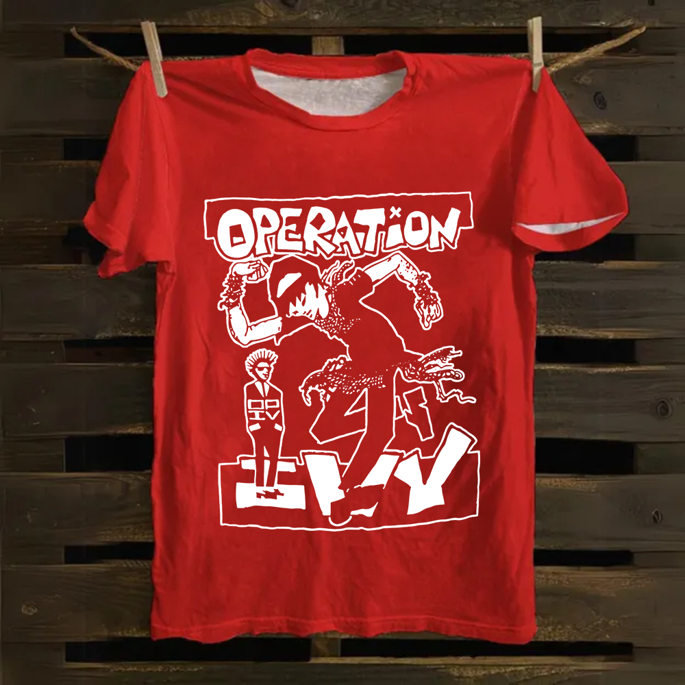 Unisex Vintage  Operation Ivy Band Cotton T-Shirt