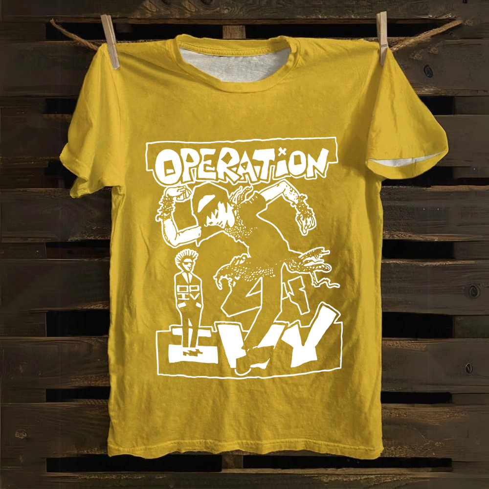 Unisex Vintage  Operation Ivy Band Cotton T-Shirt