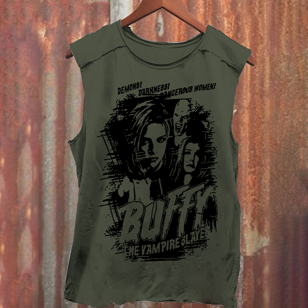 Buffy The Vampire Slayer TV Series Vintage Washed Tank Top