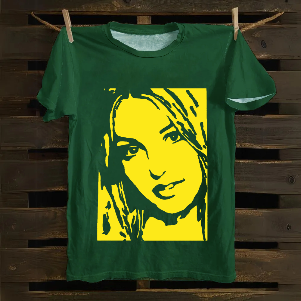 Unisex Vintage  Britney Singer  Cotton T-Shirt