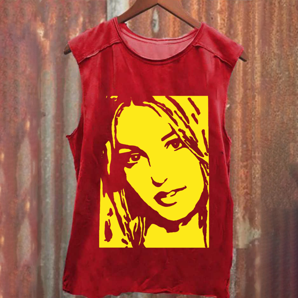 Unisex Vintage Washed  Britney Singer   Tank Top