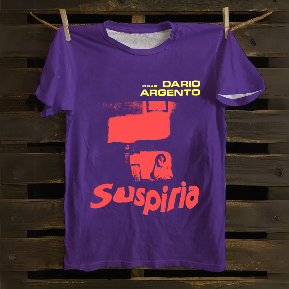 Unisex Vintage Suspiria Horror Movie Cotton T-Shirt