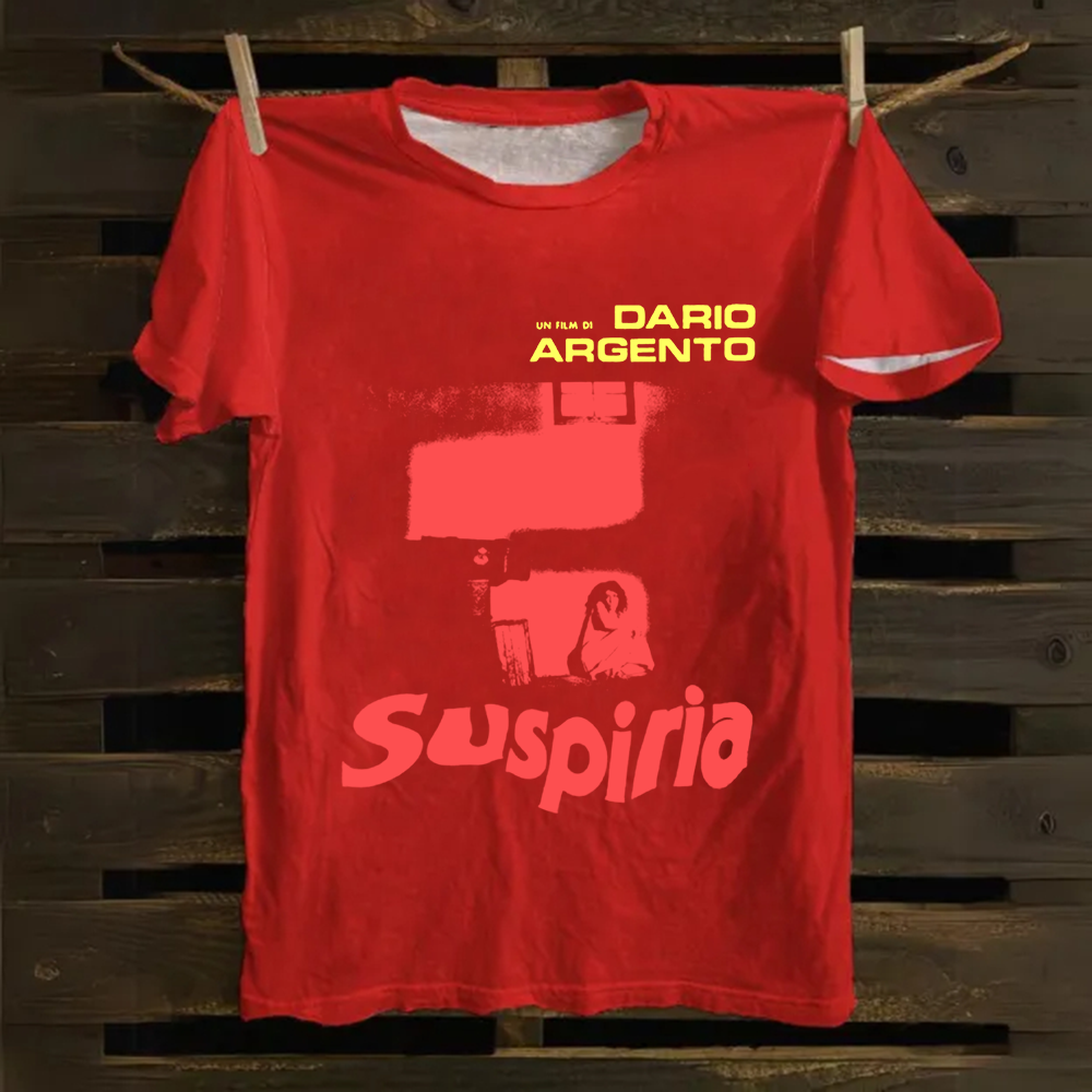 Unisex Vintage Suspiria Horror Movie Cotton T-Shirt