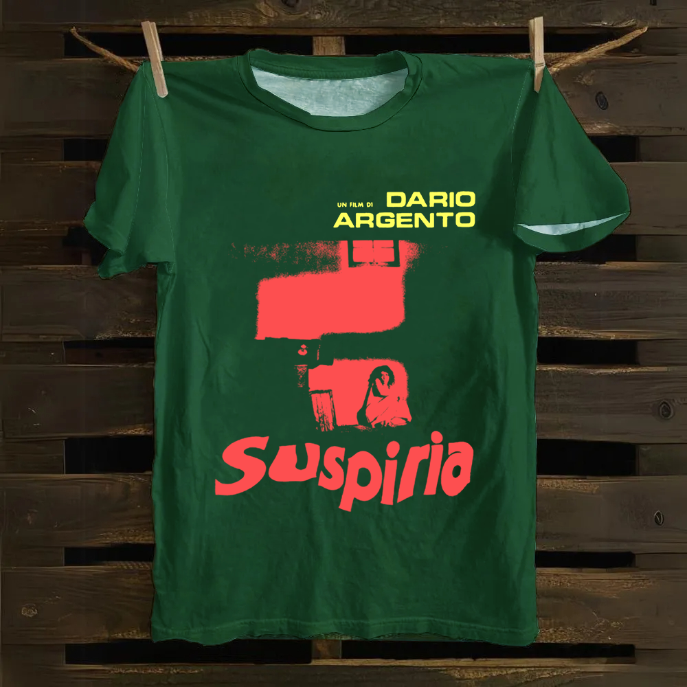 Unisex Vintage Suspiria Horror Movie Cotton T-Shirt