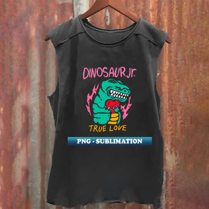 Unisex Vintage Washed Dinosaur Jr Rock Band Tank Top