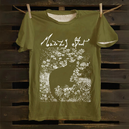 Unisex Vintage  Mazzy Star Band Cotton T-Shirt