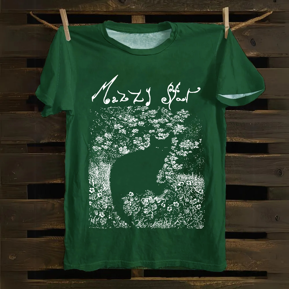 Unisex Vintage  Mazzy Star Band Cotton T-Shirt