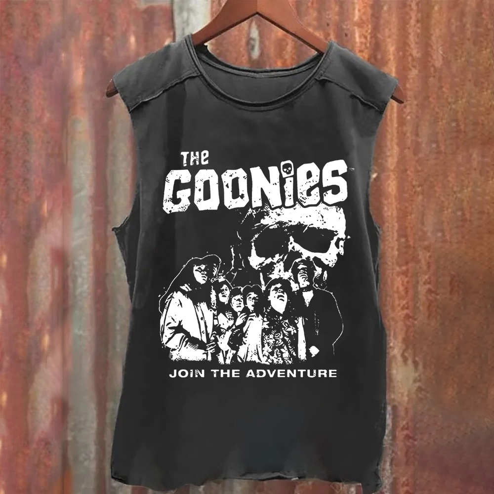 Unisex Vintage Washed  The Goonies Movie Tank Top