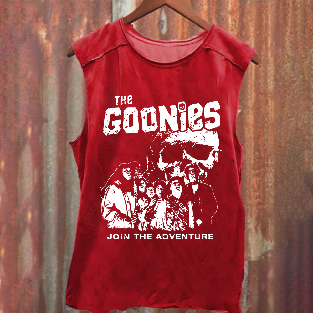 Unisex Vintage Washed  The Goonies Movie Tank Top