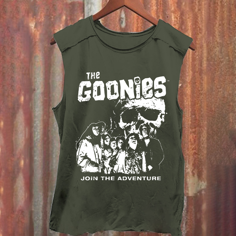 Unisex Vintage Washed  The Goonies Movie Tank Top