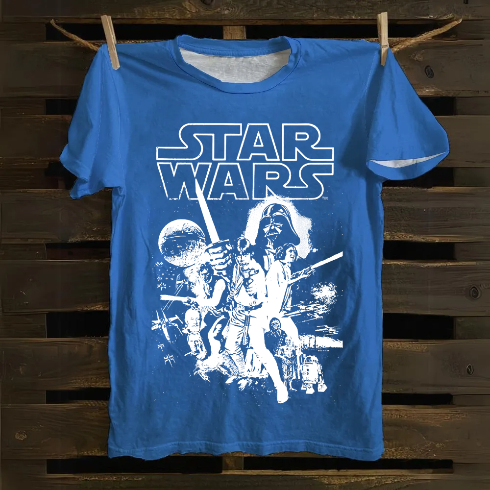 Unisex Vintage  Star Wars Movie Cotton T-Shirt
