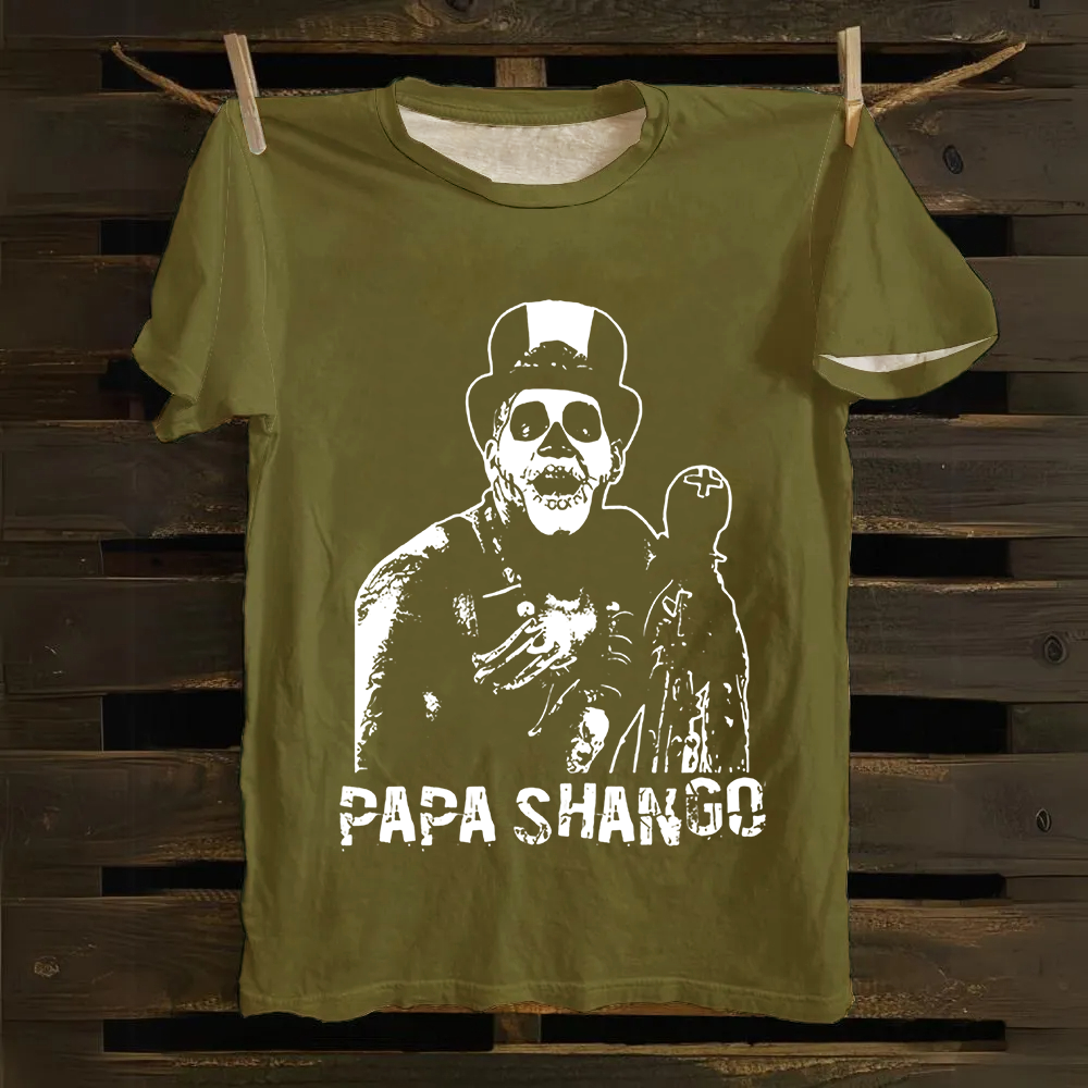 Unisex Vintage Papa Shango Wrestler  Wrestling Cotton T-Shirt