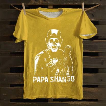 Unisex Vintage Papa Shango Wrestler  Wrestling Cotton T-Shirt