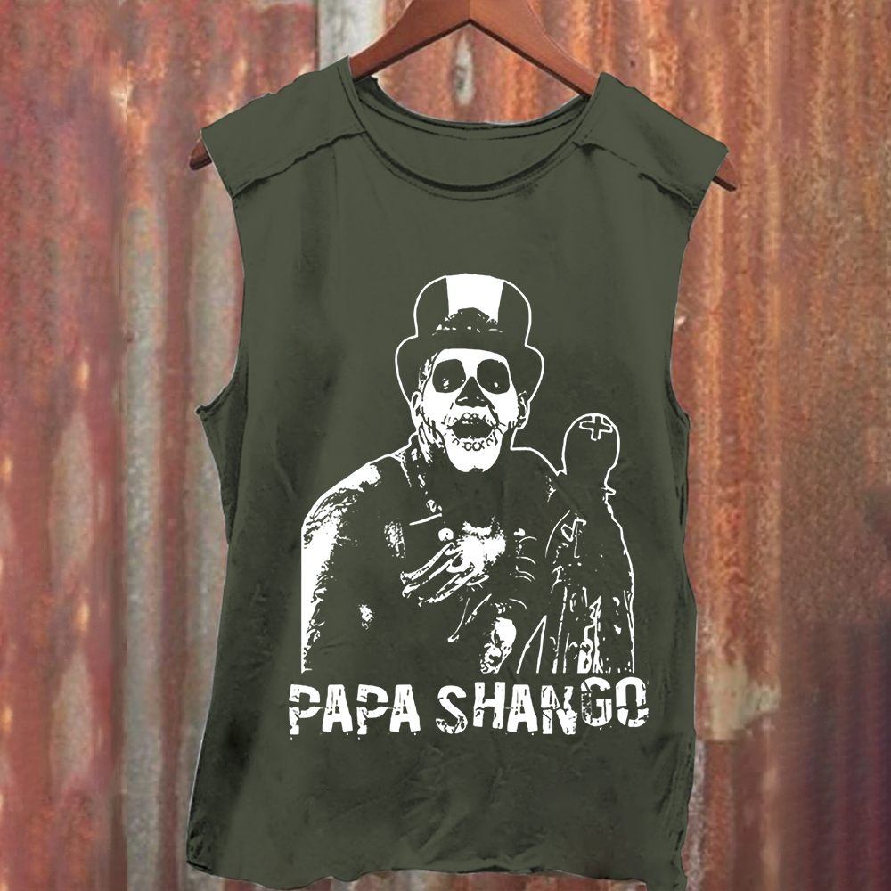 Unisex Vintage Washed Papa Shango Wrestler   Wrestling Tank Top
