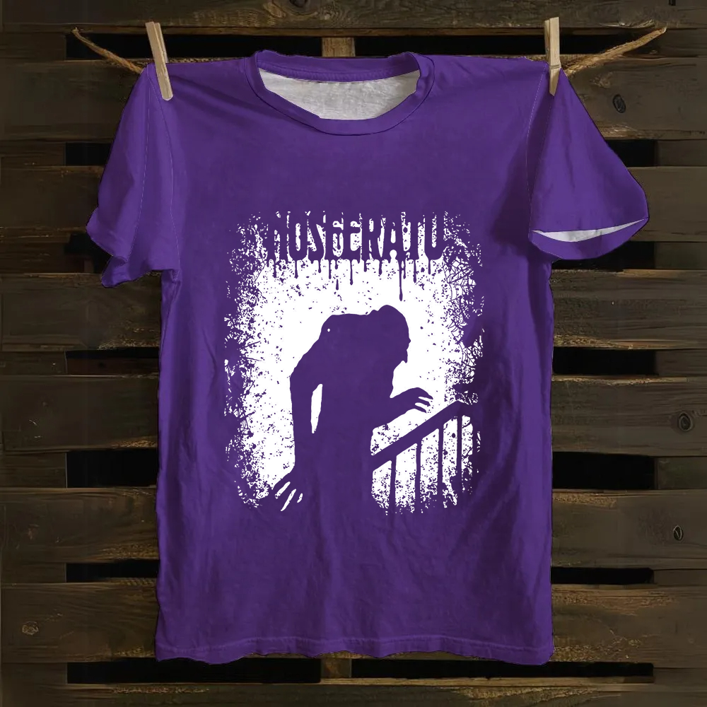 Unisex Vintage  Nosferatu 1922 Horror Movie  Cotton T-Shirt
