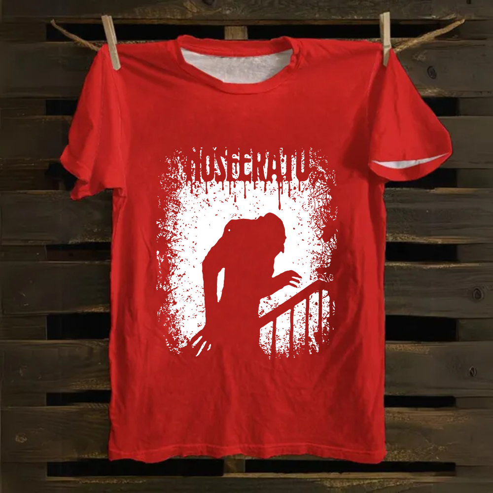 Unisex Vintage  Nosferatu 1922 Horror Movie  Cotton T-Shirt