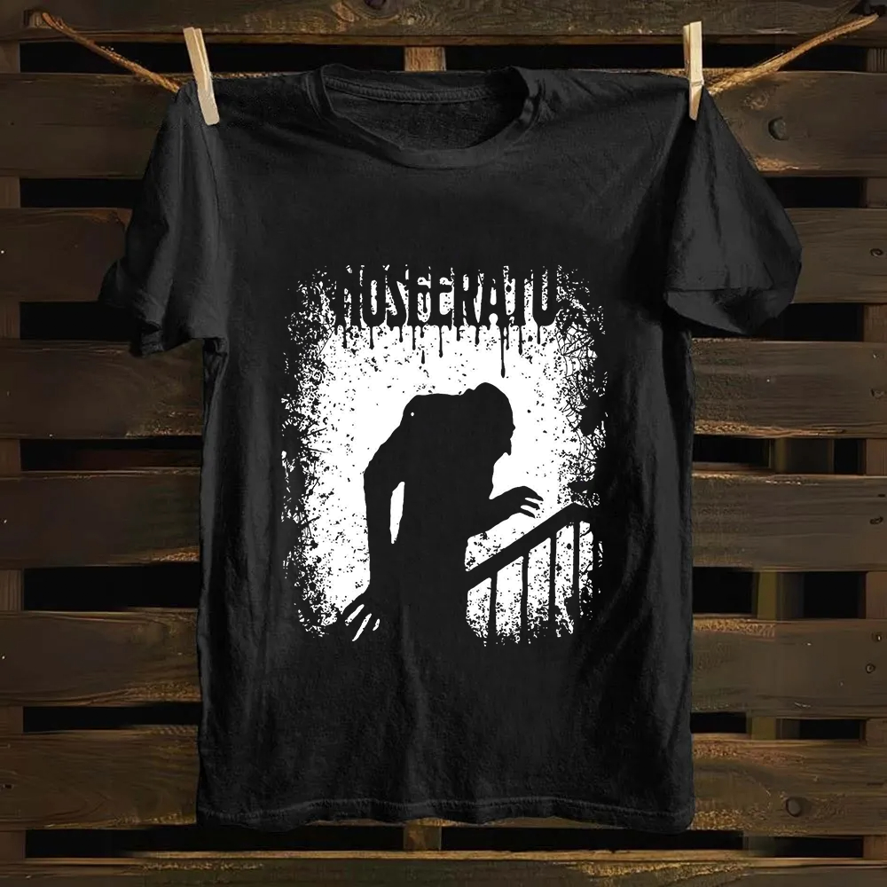 Unisex Vintage  Nosferatu 1922 Horror Movie  Cotton T-Shirt