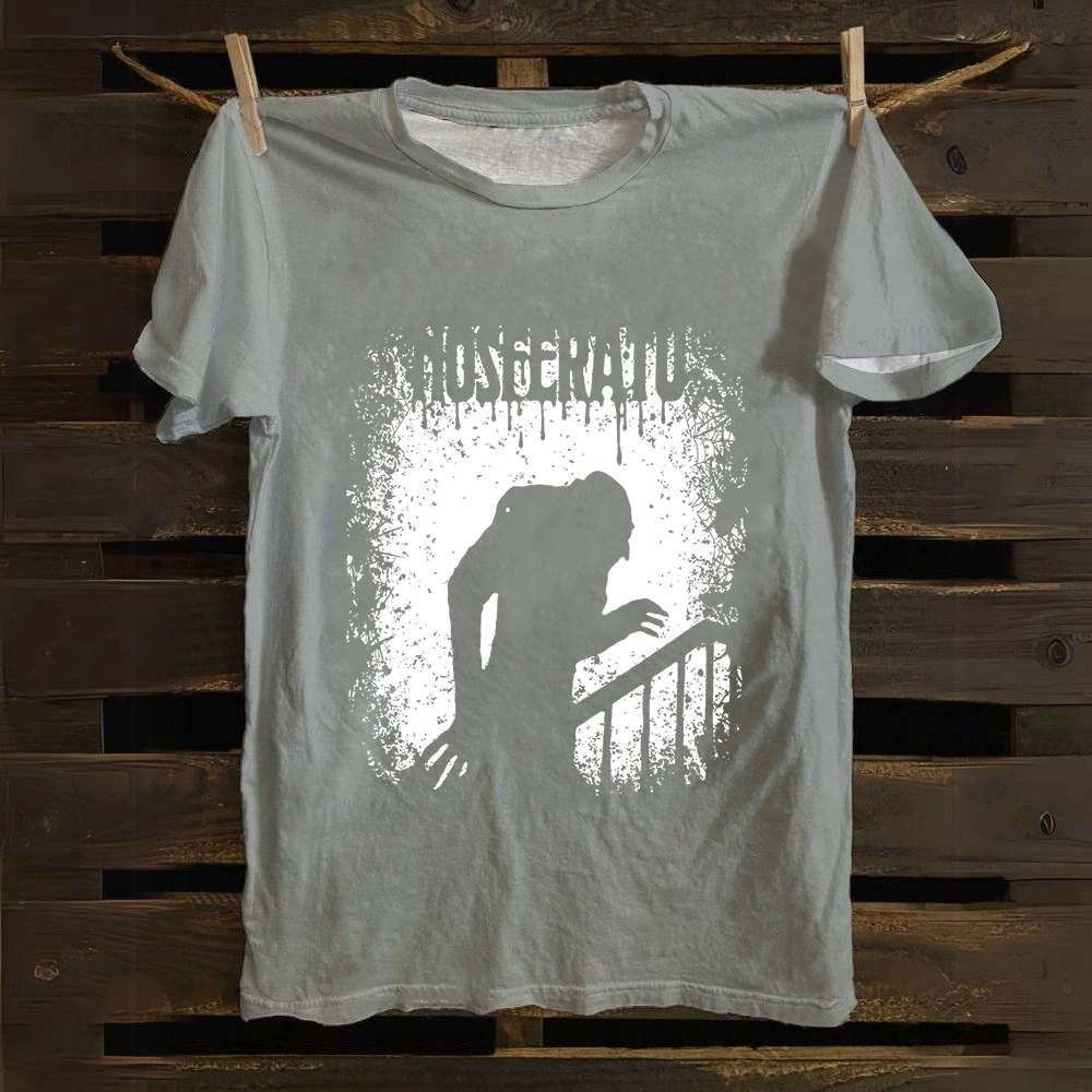 Unisex Vintage  Nosferatu 1922 Horror Movie  Cotton T-Shirt