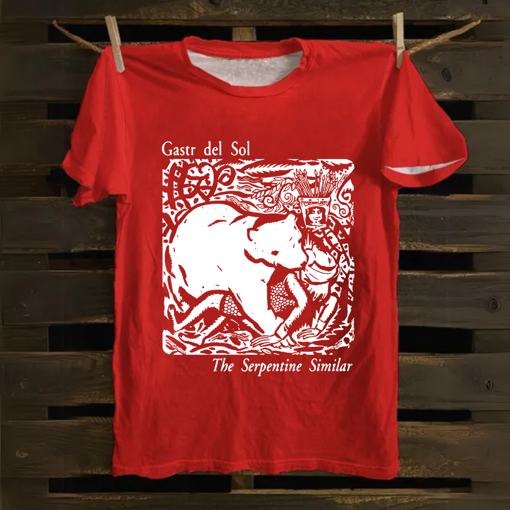 Unisex Vintage  Gastr del Sol Band Cotton T-Shirt
