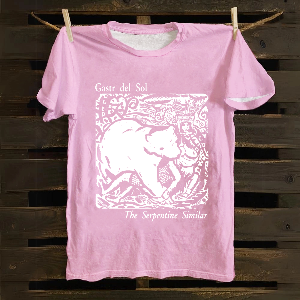 Unisex Vintage  Gastr del Sol Band Cotton T-Shirt