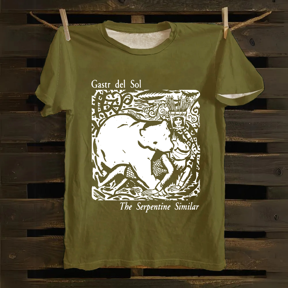 Unisex Vintage  Gastr del Sol Band Cotton T-Shirt