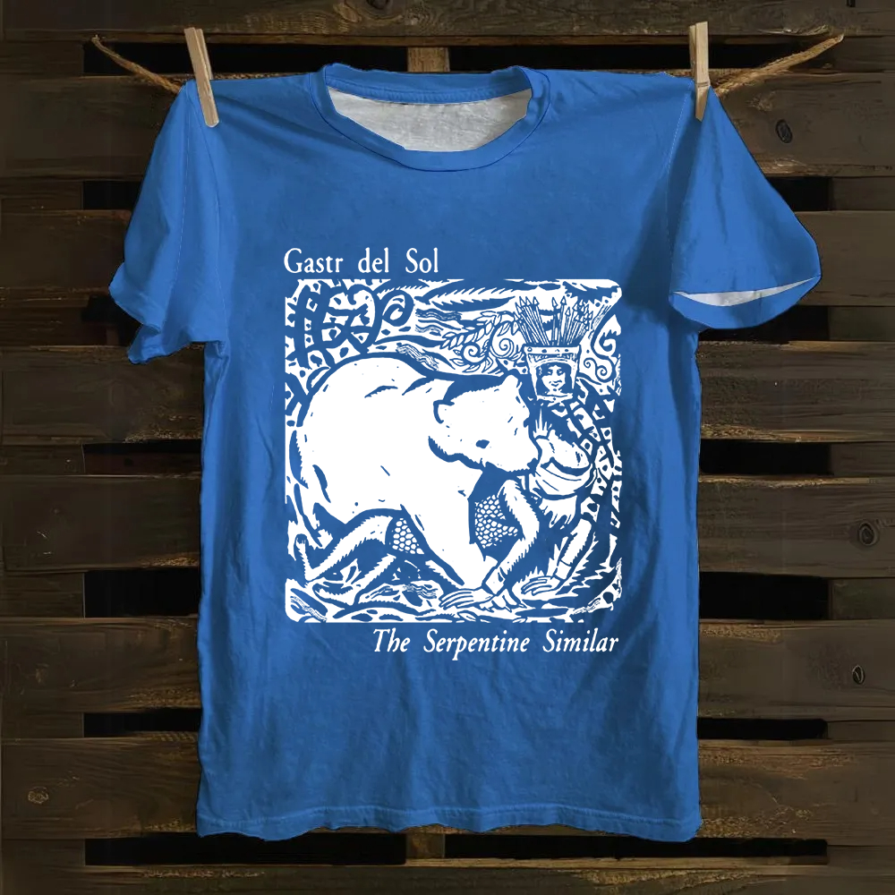 Unisex Vintage  Gastr del Sol Band Cotton T-Shirt