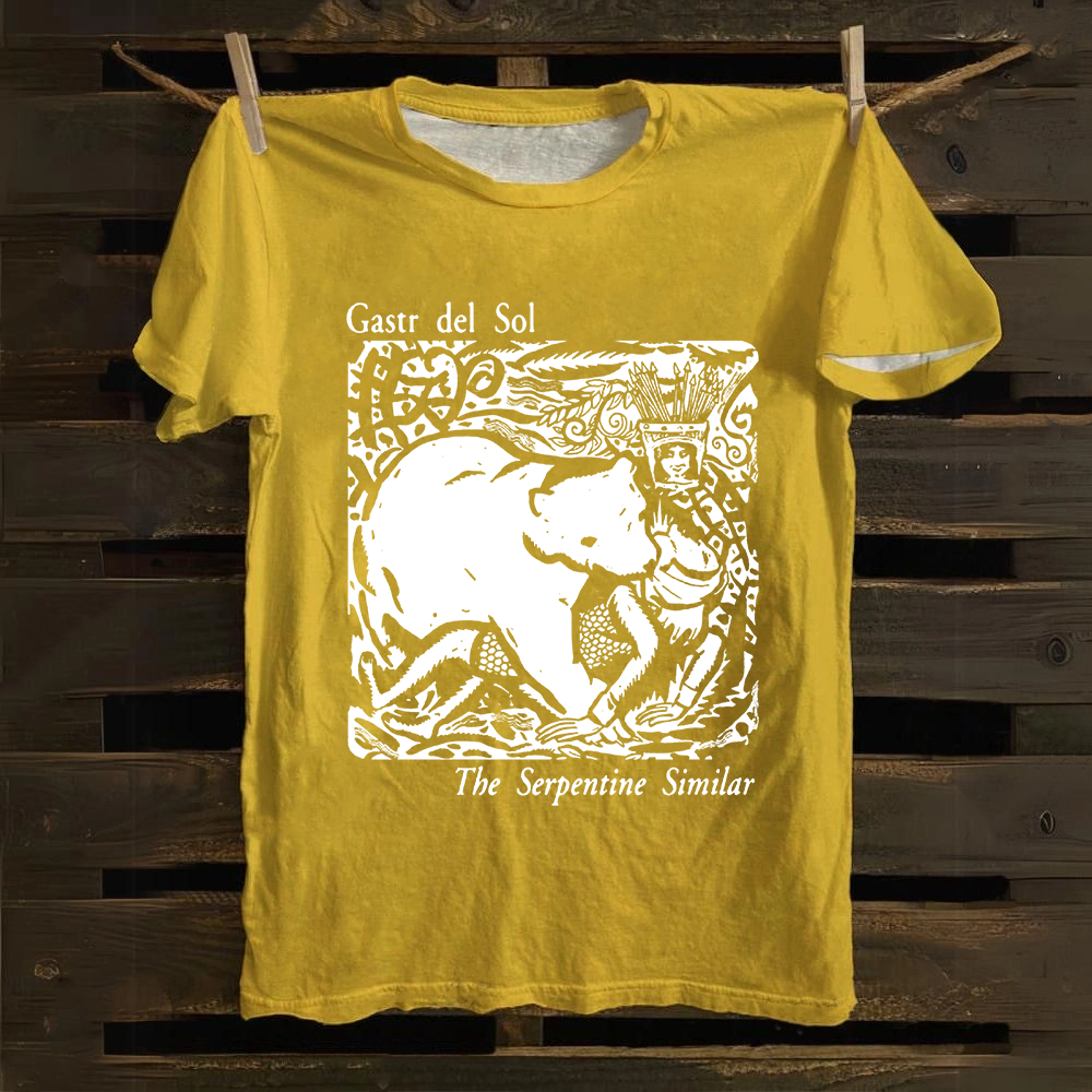 Unisex Vintage  Gastr del Sol Band Cotton T-Shirt