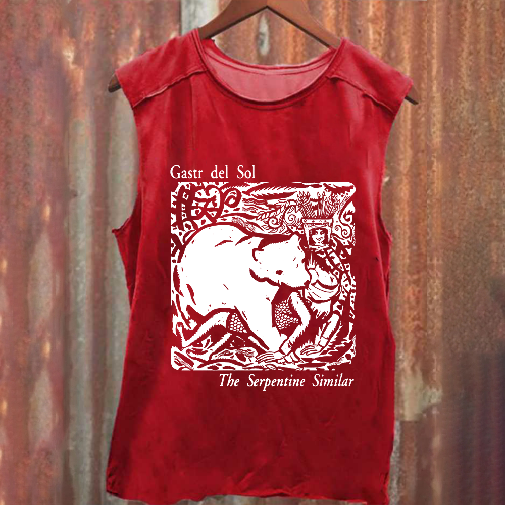 Unisex Vintage Washed  Gastr del Sol Band  Tank Top
