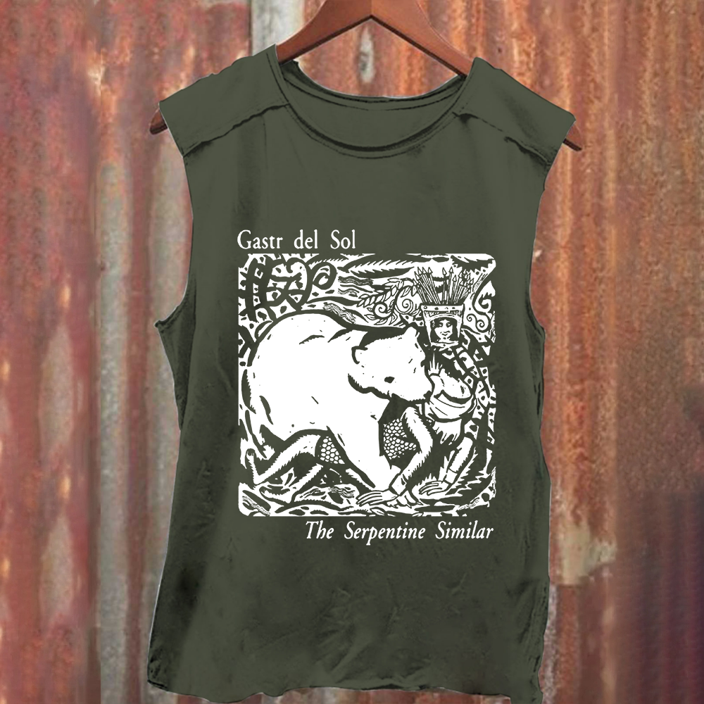 Unisex Vintage Washed  Gastr del Sol Band  Tank Top