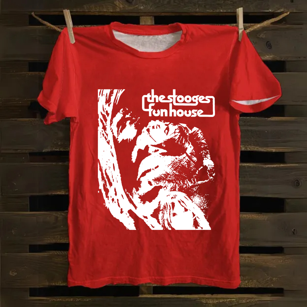 Unisex Vintage The Stooges Band Fun House Songs Cotton T-Shirt