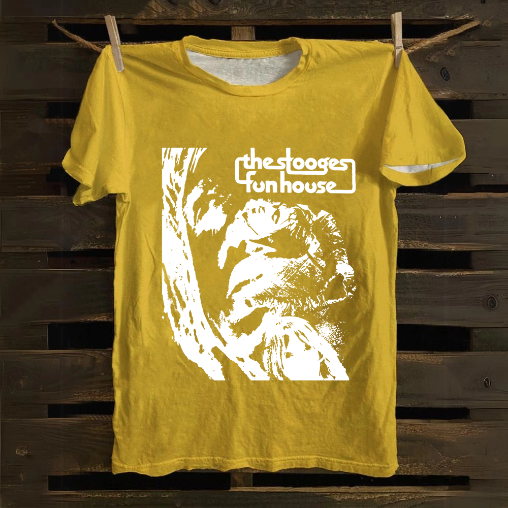 Unisex Vintage The Stooges Band Fun House Songs Cotton T-Shirt
