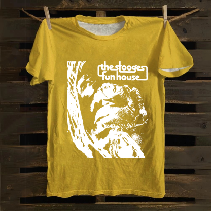 Unisex Vintage The Stooges Band Fun House Songs Cotton T-Shirt