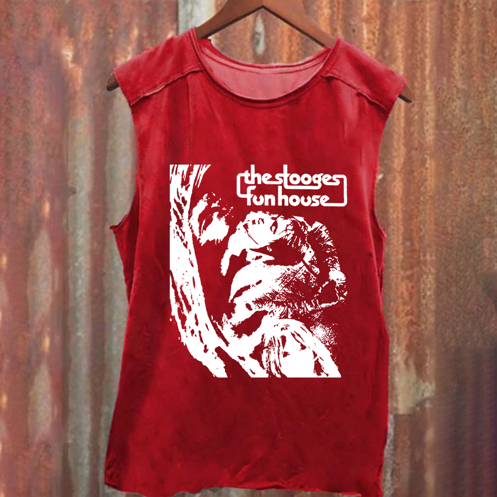 Unisex Vintage Washed The Stooges Band Fun House Songs Tank Top