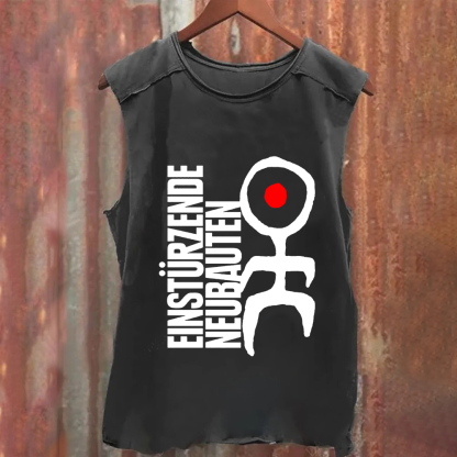 Unisex Vintage Washed Einstürzende Neubauten Band  Tank Top